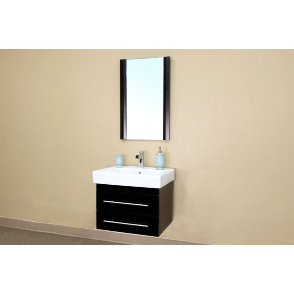Bellaterra Home Pickering 24.25'' Single Bathroom Vanity with Ceramic